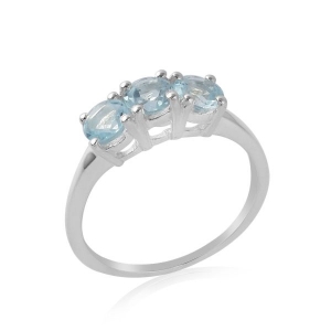 Blauwe Topaas Ring model R7-016